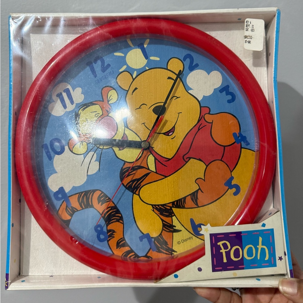 NIB Fantasma Disney Winnie the Pooh Tigger‎ Wall Clock Collectible VTG?  C